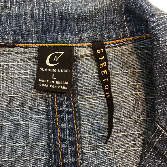 Vintage Claudio Nucci Stretch Denim Jacket - Picture 10 of 11